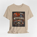 Netherlands Vintage Soccer Flag T‑Shirt