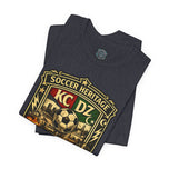 Soccer Heritage KC DZ Tee — Kansas City Vintage Soccer Badge/Algiers