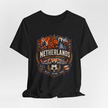 Netherlands Vintage Soccer Flag T‑Shirt