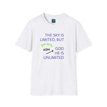 Unlimited Sky with God T-Shirt — Faith-Based Inspirational Tee