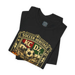 Soccer Heritage KC DZ Tee — Kansas City Vintage Soccer Badge/Algiers