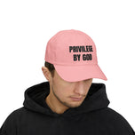 "Privileged by God" Embroidered Faith Baseball Hat