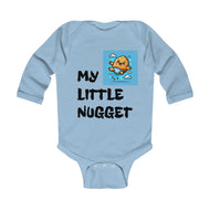 Infant Bodysuit — "my little nugget" Long Sleeve Baby One-Piece