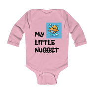 Infant Bodysuit — "my little nugget" Long Sleeve Baby One-Piece