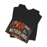 Netherlands Vintage Soccer Flag T‑Shirt