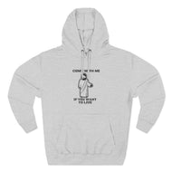 Following Jesus Is Safe Fleece Hoodie — "He Is a Refuge" Christian Faith Hoodie