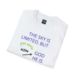 Unlimited Sky with God T-Shirt — Faith-Based Inspirational Tee