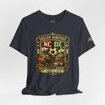 Soccer Heritage KC DZ Tee — Kansas City Vintage Soccer Badge/Algiers