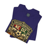 Soccer Heritage KC DZ Tee — Kansas City Vintage Soccer Badge/Algiers