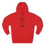 Following Jesus Is Safe Fleece Hoodie — "He Is a Refuge" Christian Faith Hoodie