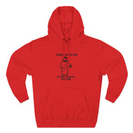 Following Jesus Is Safe Fleece Hoodie — "He Is a Refuge" Christian Faith Hoodie